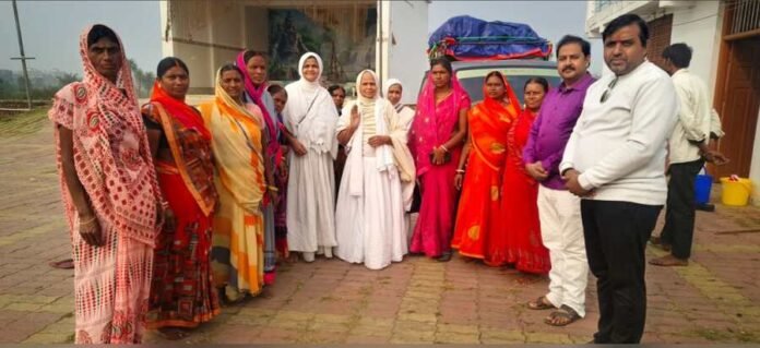 Barhi News: VHP welcomed Jain Sadhvi Layasmita and her team