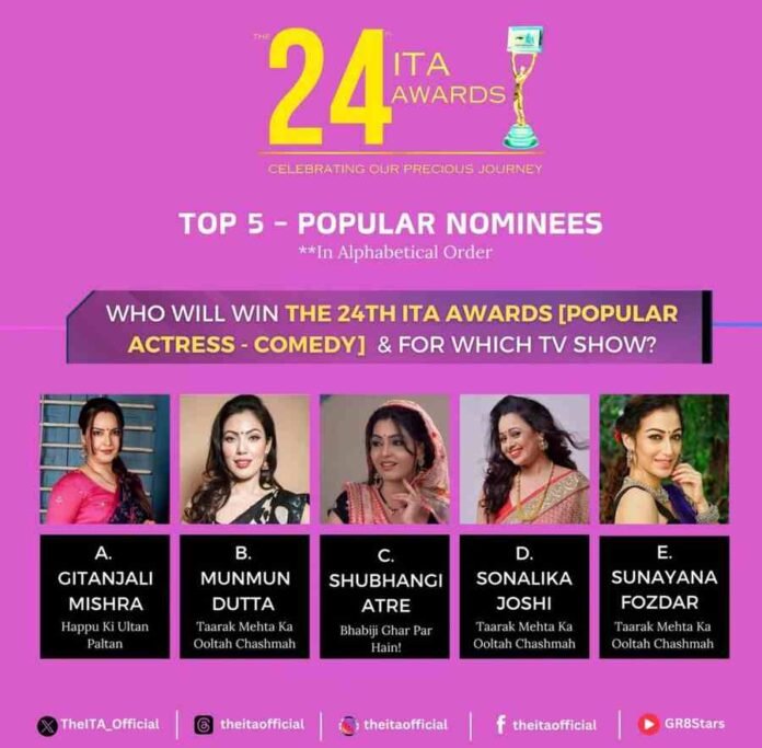24th ITA Awards: Top 5 Nominees Announced for Popular Actress - Comedy