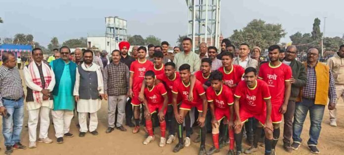 MP Sports Festival- 2024: The final and 20th tournament of Namo Football Tournament started at Tham Sports Ground in Chandwara Block