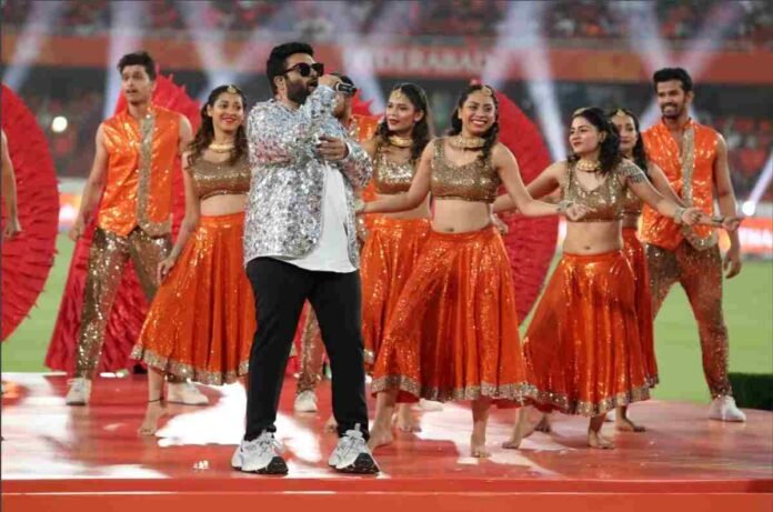 SS Thaman IPL 2025 opening ceremony performance, IPL 2025 Hyderabad opening ceremony highlights, Thaman live performance IPL 2025, SS Thaman songs at IPL 2025 event, Kurchi Madathapetti IPL 2025 Thaman performance, IPL 2025 musical act by SS Thaman, Jai Balayya live at IPL 2025 opening ceremony, Thaman high-energy hits at IPL 2025 Hyderabad, Rajiv Gandhi International Cricket Stadium IPL opening show, SS Thaman electrifies IPL 2025 opening night, Thaman IPL performance fan-favorite songs, Hungry Cheetah OG live performance IPL 2025, IPL 2025 crowd reaction to Thaman's performance, Thaman’s unforgettable act at IPL 2025 opening, Hyderabad IPL 2025 opening ceremony musical highlights,IPL 2025