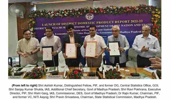 Madhya Pradesh, Economic Planning, District Development, GDDP, MoU, Pahle India Foundation, MPRNA, DES, Economic Growth, Data-Driven Policy, Decentralized Planning, Vision Document, Employment Generation, State Economy