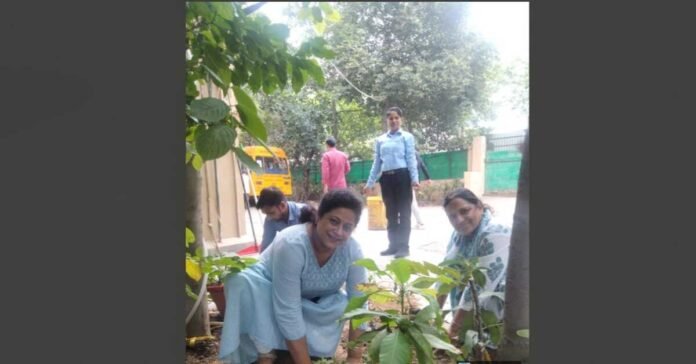 Harit Yoga, Yoga for Environment, Holistic Well-being, Environmental Consciousness, Sustainability, FHRAI ,Federation of Hotel and Restaurant Associations of India, Jiva Ayurveda, Ministry of AYUSH, Jiva Public School Faridabad, Mr. Madhusudan Chauhan CEO Jiva Ayurveda, Ms. Payal Swami , Mr. Rajeev Verma , Mr. Girish , Mr. Vineet Kapoor Yoga Session, Guided Yoga, Mindful Reflection, Sapling Plantation Drive, Tree Plantation, Faridabad Event, June 18 2025, Ayurveda & Yoga, Self-care, Health & Environment, Community Well-being, Inner Well-being, Nurture the Planet, Balanced Lifestyle, Hospitality Industry Wellness, International Day of Yoga , Government of India initiative, India Wellness, Corporate Wellness Programs,