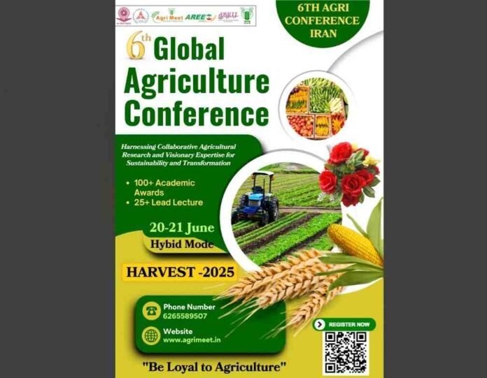 HARVEST-2025, Global Agriculture Conference, Agricultural Innovation, Agricultural Sustainability, Agri-Meet Foundation, Collaborative Agricultural Research, Visionary Expertise, Dr. Ankur Sharma, Agri Meet Foundation, Dr. Rajbir Singh ,ICAR, Dr. Vishnu D. Rajput , ICAR, ICRISAT, ICARDA, Royal Society of Agriculture, Southern Federal University ,Russia, ICAR-NDRI Karnal , Sher-e-Kashmir University ,Kashmir, UGC-MMTTC,Jodhpur, BUAT, Uttar Pradesh, MPKV Rahuri, UBKV ,West Bengal, MGUVV ,Durg, ICAR-DCR ,Puttur, ICAR-ATARI Jabalpur, Agricultural Diplomacy, Food Security, Climate Change Adaptation, Agri-tech, Biotechnology, Sustainable Farming, Climate-Resilient Solutions, Digital Technologies in Agriculture, Intellectual Property Rights ,IPR, Grassroots Capacity Building, Research Mentorship, Agripreneurship Start-ups in Agriculture, Academic Excellence, Global Collaboration, International Cooperation, Keynote Addresses, Technical Sessions, Workshops, Panel Discussions, Exhibition Hall, Academic Awards, Valedictory Ceremony, Delegates International, India, Russia, Iran, Lebanon, Canada, Japan, South China, Mexico, Portugal, Armenia, China,