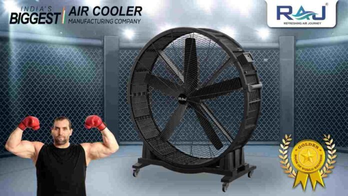Raj Cooling Systems, Boxer Fan 1800, Golden Book of World Records, world's largest fan, industrial cooling, engineering excellence, floor fan, India innovation