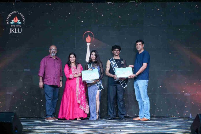JKLU, JK Lakshmipat University, Parichay 2026, Campus Events, Freshers Party, Jaipur Universities, Higher Education, Student Life, Mr and Ms Fresher, Dr Vijaysekhar Chellaboina