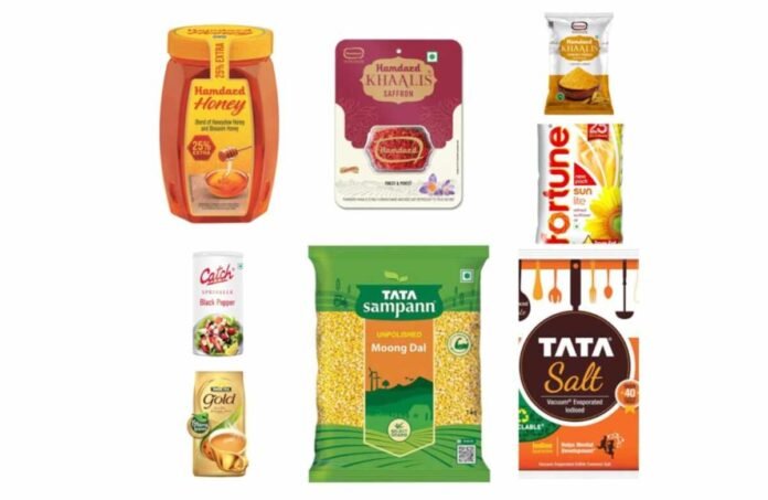 Monsoon Pantry Essentials, Rainy Day Cooking, Hamdard Honey, Hamdard Khaalis Turmeric, Hamdard Khaalis Saffron, Monsoon Kitchen Staples, Tata Tea Gold, Indian Spices, Comfort Food Ingredients, Kitchen Checklist