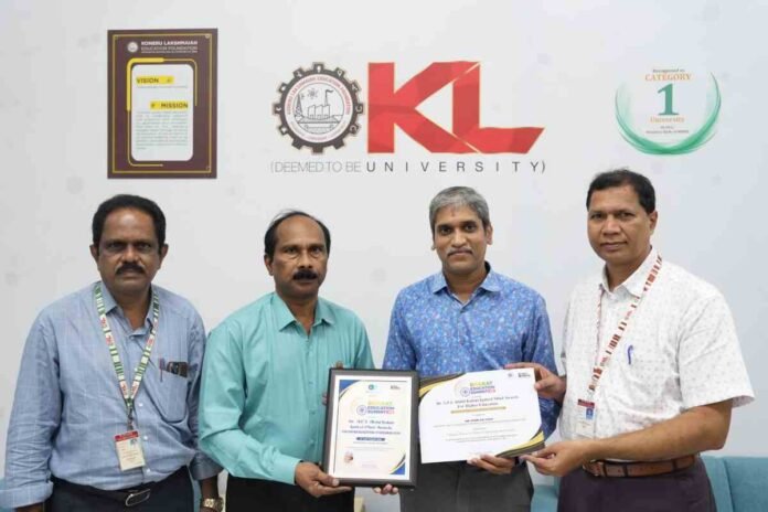 KL Deemed to be University, Dr Pisini Sai Vijay, Bharat Education Summit 2026, Higher Education Innovation, Change Maker Award, KL SAC, Hyderabad Education News, Student Development, Education Awards 2026